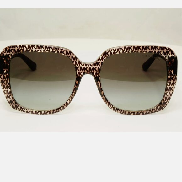 MK Michael Kors Logo Print Brown Sunglasses - Picture 2 of 8